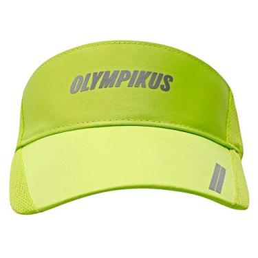 Imagem de Viseira Unissex Olympikus Run Mesh Verde Neon/Cinza/Branco, Verde neon