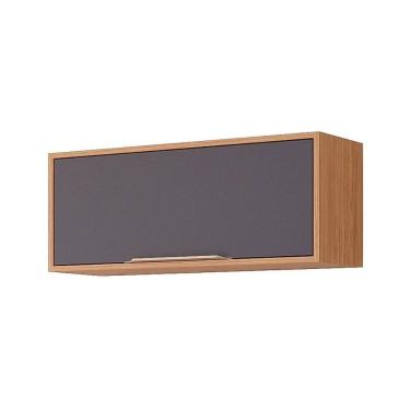 Imagem de Armário De Geladeira Para Cozinha Esplendida Adeira Com 1 Portas Basculante 80cm Freijó Titanium