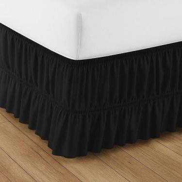 Imagem de Saia Box Ajustável para Cama Box Casal, Queen e King Size Duplo Elásti