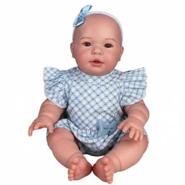 Imagem de Boneca bebe reborn menina realista com mamadeira toma banho - Mundo Az