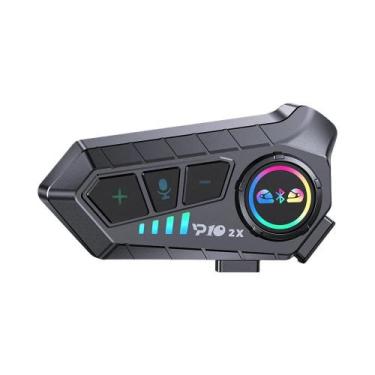 Imagem de Intercomunicador Bluetooth 5.3 Para Capacete De Moto, Headset Para 1 O