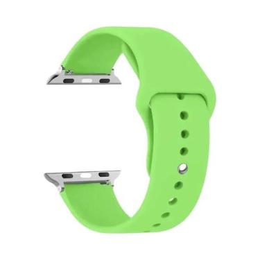 Imagem de Pulseira De Silicone Para Apple Watch 44mm 45mm 40mm 41mm 42-38mm, Bra