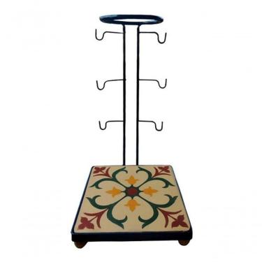 Imagem de Suporte Coador Café Mancebo Filtro Ferro E Ladrilho Rústico Ladrilho D1