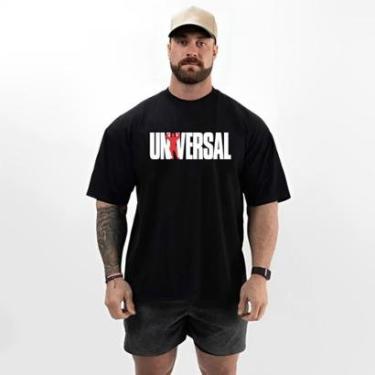 Imagem de Camiseta Masculina Oversized Academia Estampada Fitness-Masculino