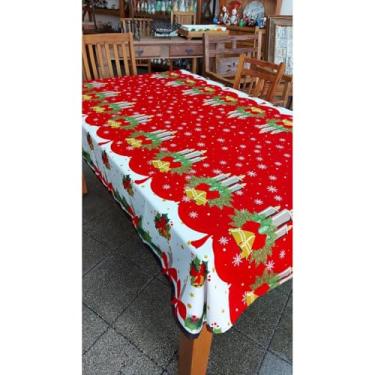 Imagem de Toalha de Mesa Natal Oxford 1,50x1,50m e 2,00x1,50m - Estampas Festivas(Castiçal,1,50x1,50)