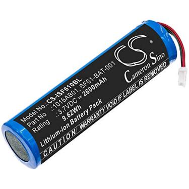 Imagem de 2600mAh Leitor de código de barras Bateria de substituição,Compatível com SF61,SF61b