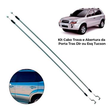 Imagem de Kit Cabo Trava E Abertura Da Porta Tras Dir Ou Esq Tucson