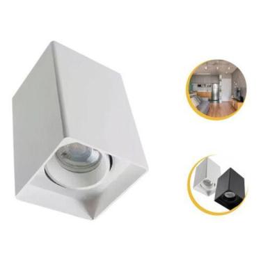 Imagem de Kit 18 Spot De Sobrepor Quadrado Com 18 Lâmpada Mr16 Gu10 - Embu Led, 