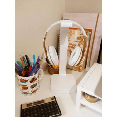 Imagem de Suporte Fone Ouvido Mesa UNILATERAL Headset Gamer com e sem fio pc Uni