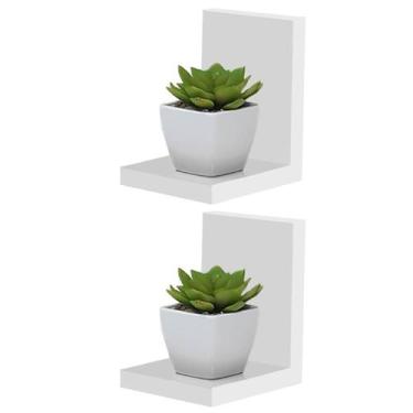 Imagem de Kit Com 2 Mini Prateleiras Buzios 15 X 12cm - Mercado das Prateleiras,