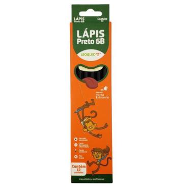 Imagem de Lápis De Escrever Grafite Preto Caixa Com 12 Unidades - Leo&Leo