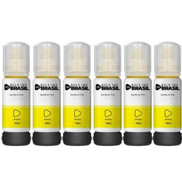 Imagem de Kit 6 Tintas Para Epson L4160 L4150 T504 L6171 L6161 L6191 T504 - Bulk