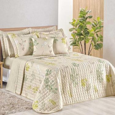 Imagem de Kit Cobre Leito Colcha Tunes King 3 Peças Estampado 180 Fios Natives 100% Poliéster