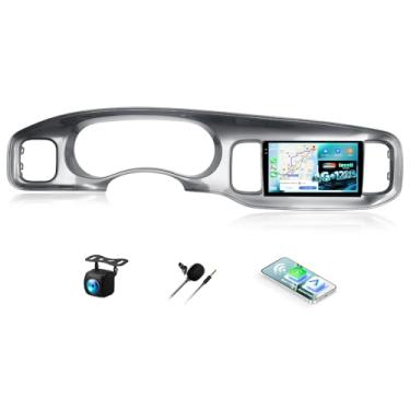 Imagem de Rádio estéreo automotivo Android 4G + 128G para Dodge Charger (mão esquerda) 2011 2012 2013 2014 2014 tela sensível ao toque com tela sensível ao toque com WiFi, Bluetooth, Carplay, Android, câmera de