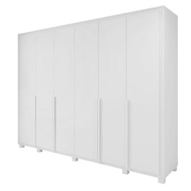 Imagem de Guarda Roupa 6 Portas S/ Espelho Easy Space Branco Lopas