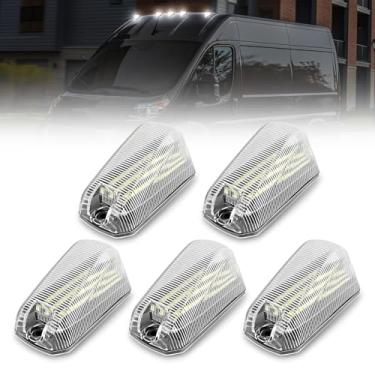 Imagem de Turvysen Luzes de LED para teto de cabine frontal compatíveis com Dodge Ram ProMaster 2014-2025 1500 2500 3500 luzes de cabine montadas no teto dianteiro, lâmpadas de corrida substituem 68232473AA, 5