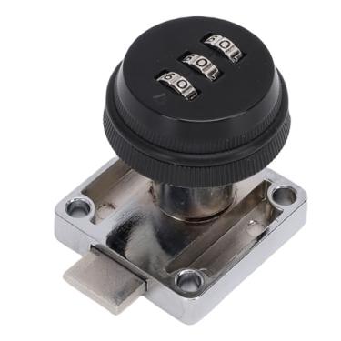 Imagem de Fockety Fechadura de Came de Combinação, Fechadura de Gaveta Codificada por Senha de 3 Dígitos, de Segurança de Liga de Zinco, de Armário de Combinação para