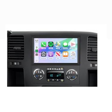 Imagem de Rimoody Rádio automotivo 4G + 64G Android 15 para Chevrolet Chevy Silverado GMC Sierra Yukon 2007-2013, carro estéreo sem fio CarPlay Android Auto, GPS 5G-WiFi, Bluetooth 5.0, EQ, câmera de backup