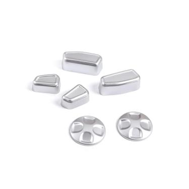 Imagem de Aotumcer Capa de botão de assento de carro para Maser@ti Quattroporte, Levante, Ghibli acessórios de decoração de carro 2013 2014 2015 2016 2017 capa de botão de ajuste do assento da porta lateral