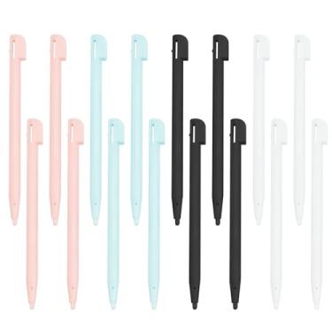 Imagem de SING F LTD 20 canetas Stylus para tela sensível ao toque NDSL compatíveis com Nintendo NDS Lite para controle de videogames, branca, preta, rosa, azul