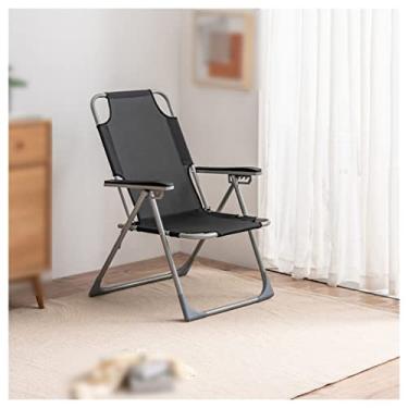 Imagem de Cadeiras reclináveis, cadeira de computador ergonômica, poltrona reclinável ajustável de 6 posições com bolsos laterais e almofada grossa, encosto alto, cadeira de sofá preguiçosa