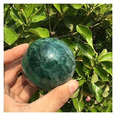 Imagem de URMIBDAI Cheio de textura natural verde fluorita cristal shperes bola de cristal pedras preciosas presentes para decoração de casa artesanato