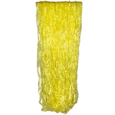 Imagem de Fita Decorativa de Ráfia Plástica 50g - Para Fantasias, Pompoms e Artesanato (Aproximadamente 1 Metro)(Amarelo)