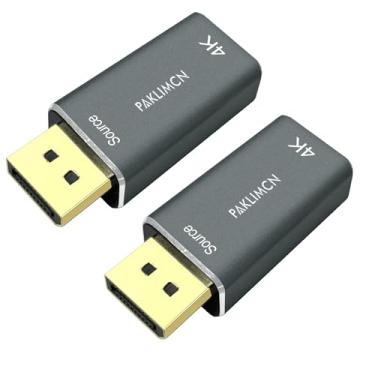 Imagem de PAKLIMCN Adaptador DisplayPort para HDMI 4K 60Hz, conversor DP para HDMI banhado a ouro, 3840x2160@60Hz (4.2.0)/30Hz (4.4.4) para computador, laptop, PC, monitor, TV, projetor (pacote com 2)