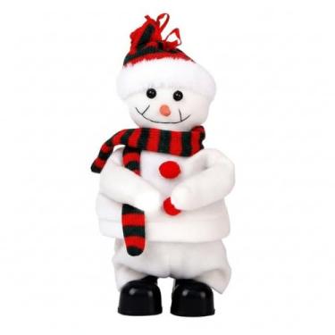 Imagem de Bonequinho de Neve Musical 24cm – Enfeite Natalino Decorativo Sortido
