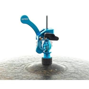 Imagem de Presilha de Chimbal X-Pro by C. Ibañez Color Azul com Alavanca para tocar chimbal solto com pedal du