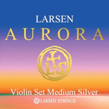 Imagem de Larsen Aurora Conjunto de Cordas para Violino 4/4 com D Prata Média