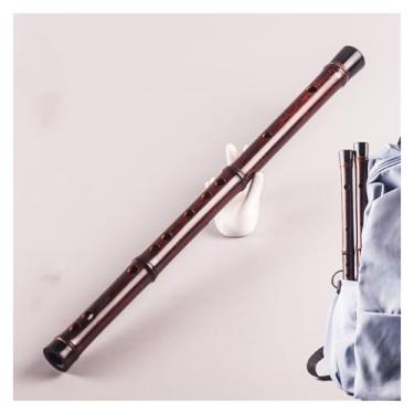 Imagem de Flauta de bambu profissional artesanal flauta roxa flauta portátil de desempenho profissional (tecla D)