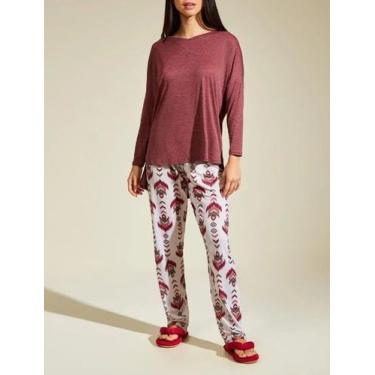 Imagem de Pijama Longo Recco 16918 Feminino Microdry e Supermicro PoliamidaT. 42