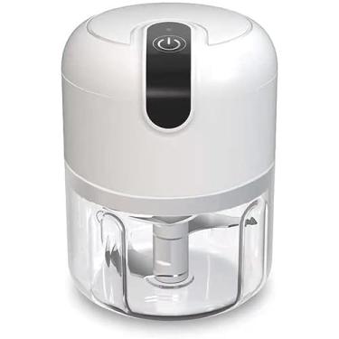 Imagem de Mini Processador de Alimentos Elétrico Portátil 250ml Branco