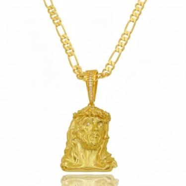 Imagem de Cordão Gurme 3mm Banhada A Ouro + Pingenge Premium!!