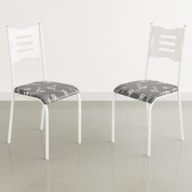 Imagem de Kit 2 Cadeiras de Jantar Varanda Cozinha Sala de Estar Epoxi 542.slp -