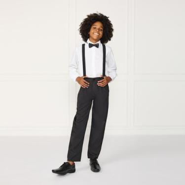 Imagem de Conjunto Social Infantil Suspensório Menino Pajem Casamento - JL Kids,