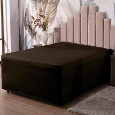 Imagem de Lençol Luva Casal Cama Conjugada Veste Colchão Box Malha 1P - Ametista