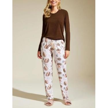 Imagem de Pijama Longo Recco 16976 Feminino Viscose Strecth T. 42/46., 44, 20270