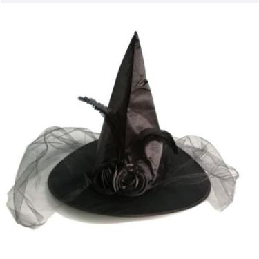Imagem de Chapéu de cosplay Witchs Costume Headwear Warm Soft Cozy para adultos 
