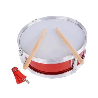 Imagem de simhoa Caixa de bateria de 8 polegadas com baquetas - Brinquedo educativo com baquetas - Instrumentos musicais - Bateria para crianças, adolescentes e