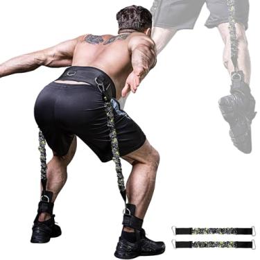 Imagem de celestite Treinador vertical de salto para vôlei, basquete, academia doméstica, faixas de resistência para máquina de salto, caixa de salto ajustável para substituição de equipamento de treinamento de