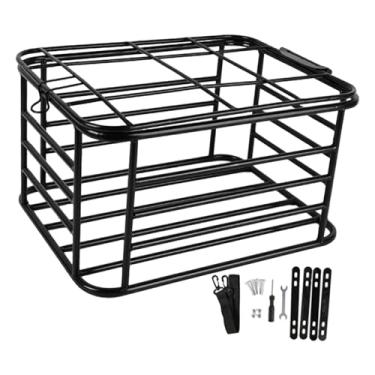 Imagem de oshhni Cesto traseiro para bicicleta, suporte para cães estável e prático, bagageiro para bicicleta, cesto de armazenamento para animais de estimação, ideal, Sem Forro, 44cm X 34cm X 25cm