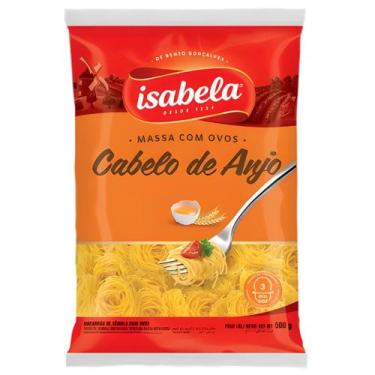 Imagem de Massa Isabela Cabelo De Anjo Sêmola Com Ovos 500g - Isabela Alimentos