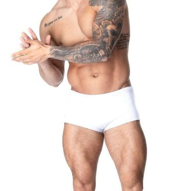 Imagem de Sunga Boxer Branco Premium Masculina Hana Rio Poliamida
