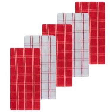 Imagem de Kit 5 Panos De Prato Camesa Chess 45 x 65 cm, VM3-BRVM2