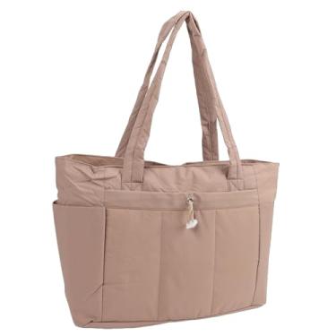 Imagem de SUNGOOYUE Sacola, Bolsa de Ombro Leve e Versátil de 20l Com Bolso Elástico Múltiplo para Copo de 40 Onças para Academia de Viagens de Escritório