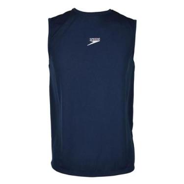 Imagem de Camiseta Regata Speedo Interlock Masculina, Marinho, M, Masculino
