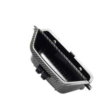 Imagem de 51417250307 lhd rhd maçaneta interna da porta dianteira esquerda do carro puxar guarnição maçaneta do painel interior da porta compatível com bmw x3 x4 f25 f26 2010-2016(Style A Carbon RHD)