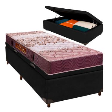 Imagem de Cama + Bau Blindado e Colchão D26 Solteiro - Ortophedic Sankonfort